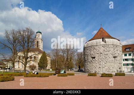 Altstadt von Solothurn City, Schweiz Stockfoto