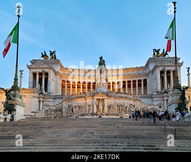 Rom Latium Italien. Nationales Denkmal von Victor Emmanuel II. Vittoriano auf dem Kapitol Stockfoto