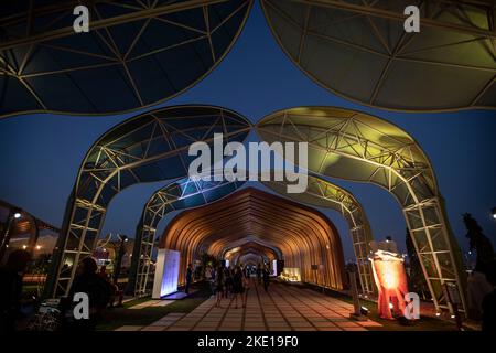 Sharm El Sheikh, Ägypten. 09.. November 2022. Eine allgemeine Sicht auf die Grüne Zone während der UN-Klimakonferenz 2022 COP27. Kredit: Gehad Haddy/dpa/Alamy Live Nachrichten Stockfoto