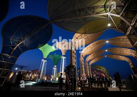 Sharm El Sheikh, Ägypten. 09.. November 2022. Eine allgemeine Sicht auf die Grüne Zone während der UN-Klimakonferenz 2022 COP27. Kredit: Gehad Haddy/dpa/Alamy Live Nachrichten Stockfoto