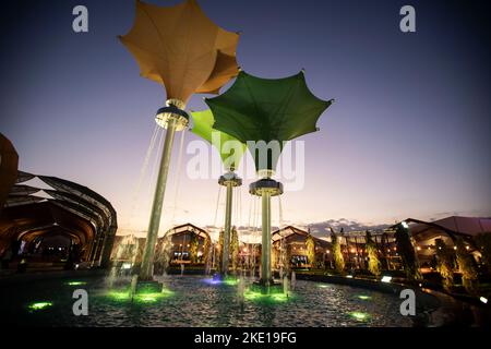 Sharm El Sheikh, Ägypten. 09.. November 2022. Eine allgemeine Sicht auf die Grüne Zone während der UN-Klimakonferenz 2022 COP27. Kredit: Gehad Haddy/dpa/Alamy Live Nachrichten Stockfoto