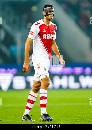 KÖLN, DEUTSCHLAND - NOVEMBER 9: Ellyes Skhiri von 1. FC Köln während des Bundesliga-Spiels zwischen 1. FC Köln und Bayer 04 Leverkusen am 9. November 2022 im RheinEnergieStadion in Köln (Foto: Rene Nijhuis/Orange Picturs) Stockfoto