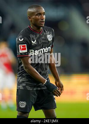 KÖLN, DEUTSCHLAND - NOVEMBER 9: Amine Adli von Bayer 04 Leverkusen während des Bundesliga-Spiels zwischen 1. FC Köln und Bayer 04 Leverkusen am 9. November 2022 im RheinEnergieStadion in Köln (Foto: Rene Nijhuis/Orange Picturs) Stockfoto