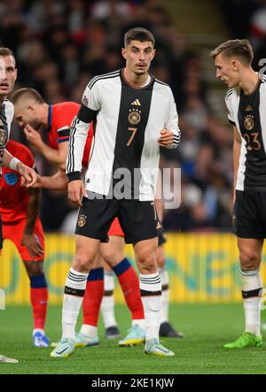 26 Sep 2022 - England gegen Deutschland - UEFA Nations League - League A - Gruppe 3 - Wembley Stadium Kai Havertz, der deutsche Fußballnationalmannschaft, während des Spiels der UEFA Nations League gegen England. Picture : Mark Pain / Alamy Live News Stockfoto