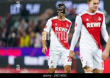 KÖLN, DEUTSCHLAND - NOVEMBER 9: Ellyes Skhiri von 1. FC Köln während des Bundesliga-Spiels zwischen 1. FC Köln und Bayer 04 Leverkusen am 9. November 2022 im RheinEnergieStadion in Köln (Foto: Rene Nijhuis/Orange Picturs) Stockfoto