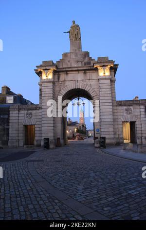 Am frühen Morgen im Royal William Yard Stockfoto