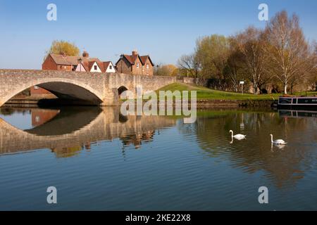 Die Abingdon Bridge, Abingdon on Thames, Oxfordshire, England Stockfoto