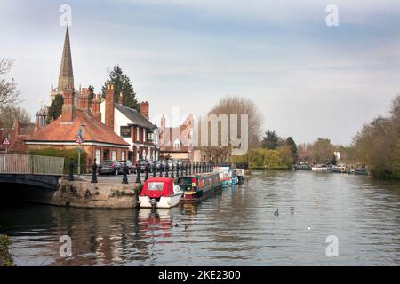 St. Helen's Church am Kai von St. Helen an der Themse in Abingdon, Oxfordshire Stockfoto