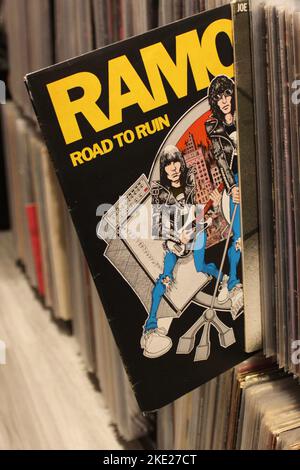 Ramones Alben, Punk Rock Platten, Vinyl LP's Stockfoto