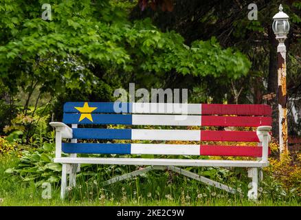 Lackierte akadische Farben, Caraquet, New Brunswick NB, Kanada Stockfoto