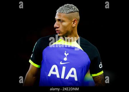 9.. November 2022; The City Ground, Nottingham, Nottinghamshire, England; Carabao Cup Football, Nottingham Forest gegen Tottenham Hotspur; Richarlison von Tottenham Hotspur Stockfoto