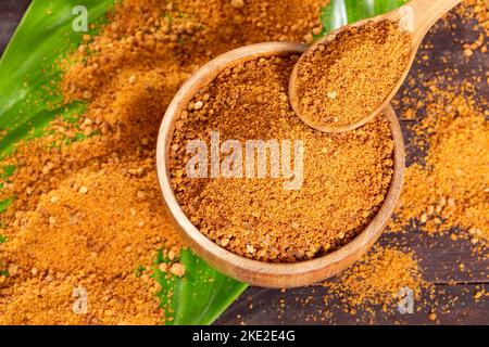 Panela oder Zuckerrohr Süßigkeiten - Saccharum officinarum Stockfoto