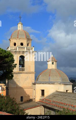 Kirche von San Lorenzo, Porto Venere (Portovenere), Italien Stockfoto