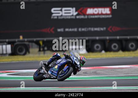 Verschiedene Standorte, Italien. 09.. November 2022. NÂ 2 Roberto Tamburini ITA Yamaha YZF R1 Yamaha Motoxracing WorldSBK Team während der Saison 2022 Superbike SBK Portraits Archiv, World Superbike - SBK an verschiedenen Orten, Italien, November 09 2022 Credit: Independent Photo Agency/Alamy Live News Stockfoto