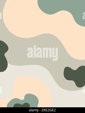 Minimalistischer abstrakter Vektor-Hintergrund in Erdtönen Stock Vektor