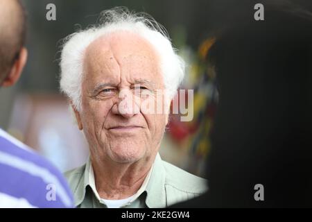 Sao Paulo, Brasilien. 16.. Mai 2016. Rolando Boldrin, brasilianischer Schauspieler, Sänger, Songwriter und Moderator, stirbt im Alter von 86 Jahren in SP. Die gemeldete Todesursache war Atemwegs- und Nierenversagen. Rolando war zwei Monate lang im Albert Einstein Krankenhaus eingeliefert worden. Fotodatei 05/16/2016 in São Paulo. (Foto: Vanessa Carvalho/Brazil Photo Press) Quelle: Brazil Photo Press/Alamy Live News Stockfoto