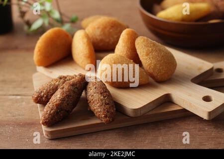 Brasilianische Snacks für jeden Geschmack Stockfoto