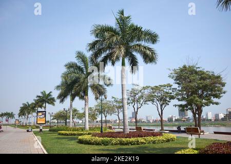 Sisowath Quay Phnom Penh Kambodscha Stockfoto