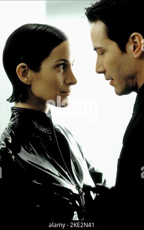 THE MATRIX REVOLUTIONS, CARRIE-ANNE MOSS, KEANU REEVES, 2003 Stockfoto