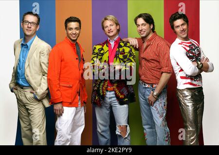 QUEERER BLICK FÜR DEN GERADEN KERL, TED ALLEN, JAI RODRIGUEZ, CARSON KRESSLEY, THOM FILICIA, KYAN DOUGLAS, 2003 Stockfoto