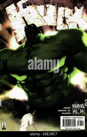 DER UNGLAUBLICHE HULK-COMIC, HULK-MARVEL-COMIC, 2003 Stockfoto