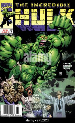 DER UNGLAUBLICHE HULK-COMIC, HULK-MARVEL-COMIC, 2003 Stockfoto