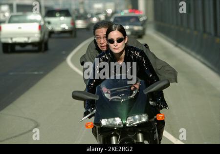 THE MATRIX RELOADED, RANDALL DUK KIM, CARRIE-ANNE MOSS, 2003 Stockfoto