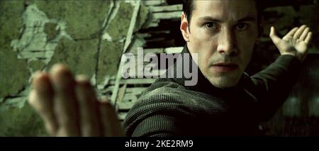 Die Matrix Revolutions, Keanu Reeves, 2003 Stockfoto