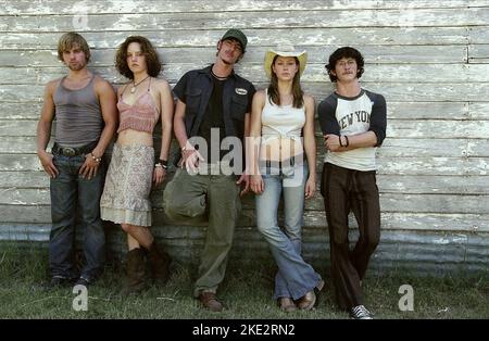 DAS KETTENSÄGENMASSAKER IN TEXAS, MIKE VOGEL, ERICA LEERHSEN, ERIC BALFOUR, JESSICA BIEL, ERICA LEERSEN, 2003 Stockfoto