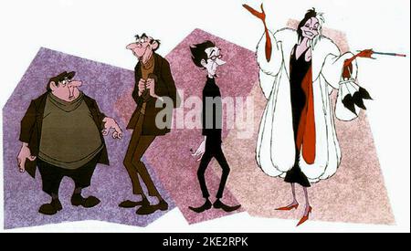 101 DALMATINER II: PATCH'S LONDON ADVENTURE, HORACE, JASPER, LARS, CRUELLA DE VIL, 2003 Stockfoto