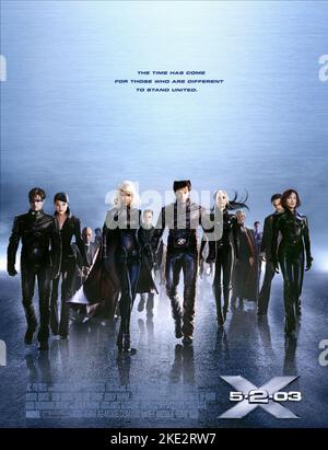 MARSDEN, HU, Stewart, Berry, ASHMORE, JACKMAN, MCKELLEN, ROMIJN-STAMOS, Stanford, JANSSEN, X-Men 2, 2003 Stockfoto