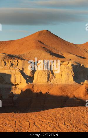 Barren Canyon in der Nähe von Wild Horse Butte, Goblin Valley State Park, Utah Stockfoto