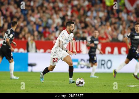 Sevilla, Spanien. 9.. November 2022. ISCO (Sevilla) Fußball/Fußball : Spanisches Spiel 'La Liga Santander' zwischen dem FC Sevilla 1-2 Real Sociedad beim Estadio Ramon Sanchez-Pizjuan in Sevilla, Spanien . Quelle: Mutsu Kawamori/AFLO/Alamy Live News Stockfoto