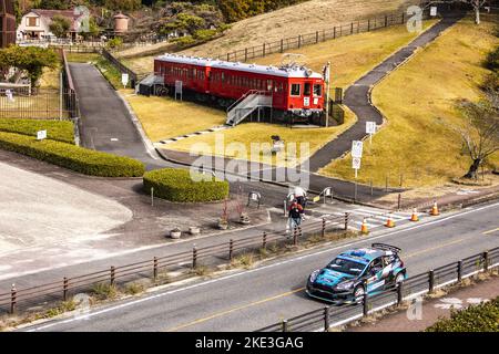 Nagoya, Japan - 10/11/2022, 32 ANEAR Luke (aus), SARANDIS Andrew (aus), Ford Fiesta Mk II, Aktion während der Rallye Japan 2022, 13. Runde der WRC World Rally Car Championship 2022, vom 10. Bis 13. November 2022 in Nagoya, Japan - Foto: Nikos Katikis/DPPI/LiveMedia Stockfoto