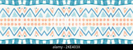 Amerikanisches Muster. Nahtloser ethnischer Hintergrund. Stockfoto