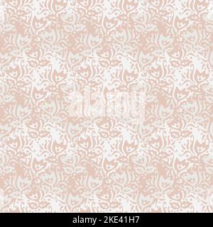 Ein blasser Blumenschmuck mit nahtlosem Vektormuster Stock Vektor