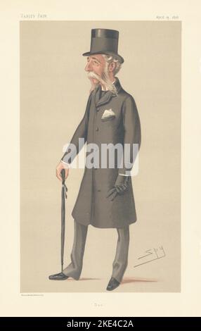 EITELKEIT FAIR SPION CARTOON Generalmajor Sir Daniel Lysons. „Dan“-Militär 1878 Stockfoto