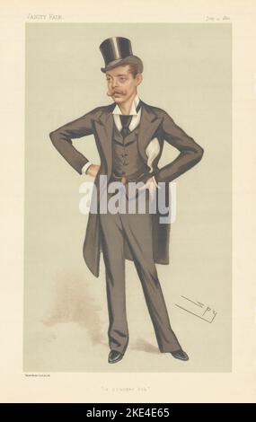 EITELKEIT FAIR SPION CARTOON Lord Randolph Spencer-Churchill 'A Younger Son' 1880 Stockfoto
