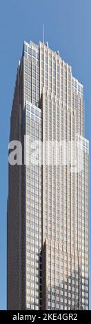 Der Key Tower wurde bei der Eröffnung im Jahr 1991 zum höchsten Gebäude von Cleveland, zusammen mit dem angrenzenden Marriott Hotel. Stockfoto