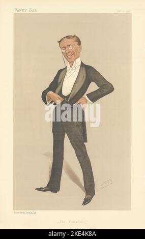 EITELKEIT FAIR SPION CARTOON George Grossmith 'The Pinafore'. Composer Theatre 1888 Stockfoto