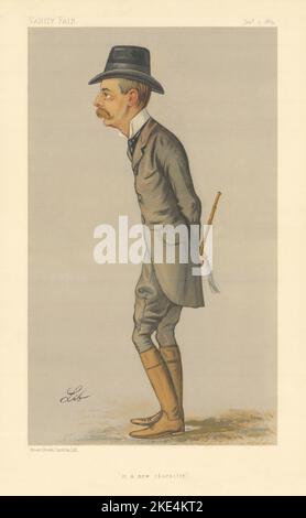 EITELKEIT FAIR SPIONAGE CARTOON Randolph Spencer-Churchill "in a New character" 1889 Stockfoto