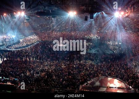 Justin Timberlake in Konzert in Het Gelredome - Tour „man of the Woods“. Niederlande -Arnhem vvbvanbree fotografie Stockfoto