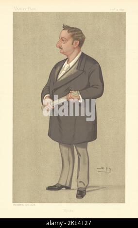 EITELKEIT FAIR SPIONAGE CARTOON John Edward Redmond 'Elisha'. Irland. Politik 1892 Stockfoto