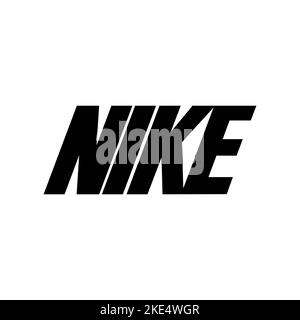 Vinnitsa, Ukraine – 25. Oktober 2022: Logo-Symbol der Nike Sport Marke. Vektorgrafik redaktionelle Illustration Stock Vektor