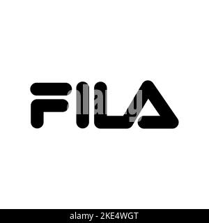 Vinnitsa, Ukraine - 25. Oktober 2022: Logo der Marke Fila Sport. Vektorgrafik redaktionelle Illustration Stock Vektor