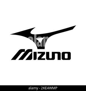 Vinnitsa, Ukraine - 25. Oktober 2022: Logo der Marke Mizuno Sport. Vektorgrafik redaktionelle Illustration Stock Vektor