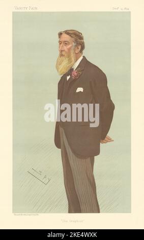 EITELKEIT FAIR SPIONAGE CARTOON William Luson Thomas 'die Grafiken' Zeitungen 1894 Stockfoto