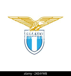 Vinnitsa, Ukraine - 14. Oktober 2022: Italien, Serie A Liga Fußballmannschaft Lazio Logo. Vektorgrafik redaktionelle Illustration Stock Vektor