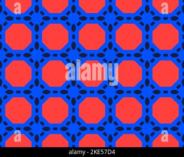 Orientalisch ethnisch nahtlose wiederholbare Muster traditionelle geometrische Linien Streifen Hintergrund Design mit verschiedenen ornamentalen Elementen Multicolor Fliese Kunst Stockfoto