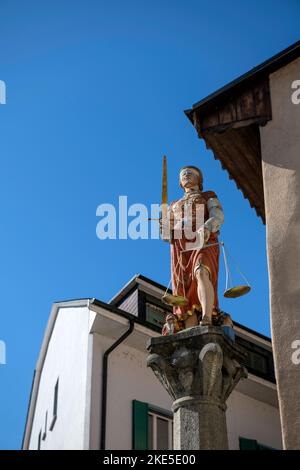 Schweiz, Schweiz, Waadt, Kanton Waadt, Kanton Waadt, Moudon, ville, Stadt, Stadt, Stadt, Vielle ville, Altstadt, Altstadt, maison, m Stockfoto